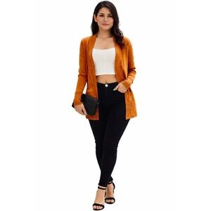 Brown Pocket Side Cardigan